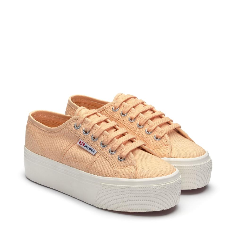 Superga 2790 PLATFORMORANGE APRICOT-F AVORIO Presa