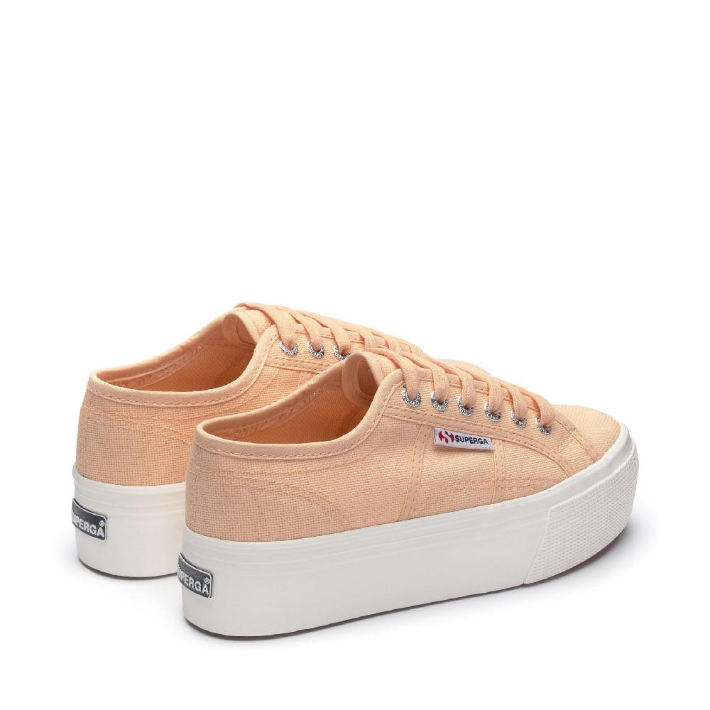 Superga 2790 PLATFORMORANGE APRICOT-F AVORIO Presa