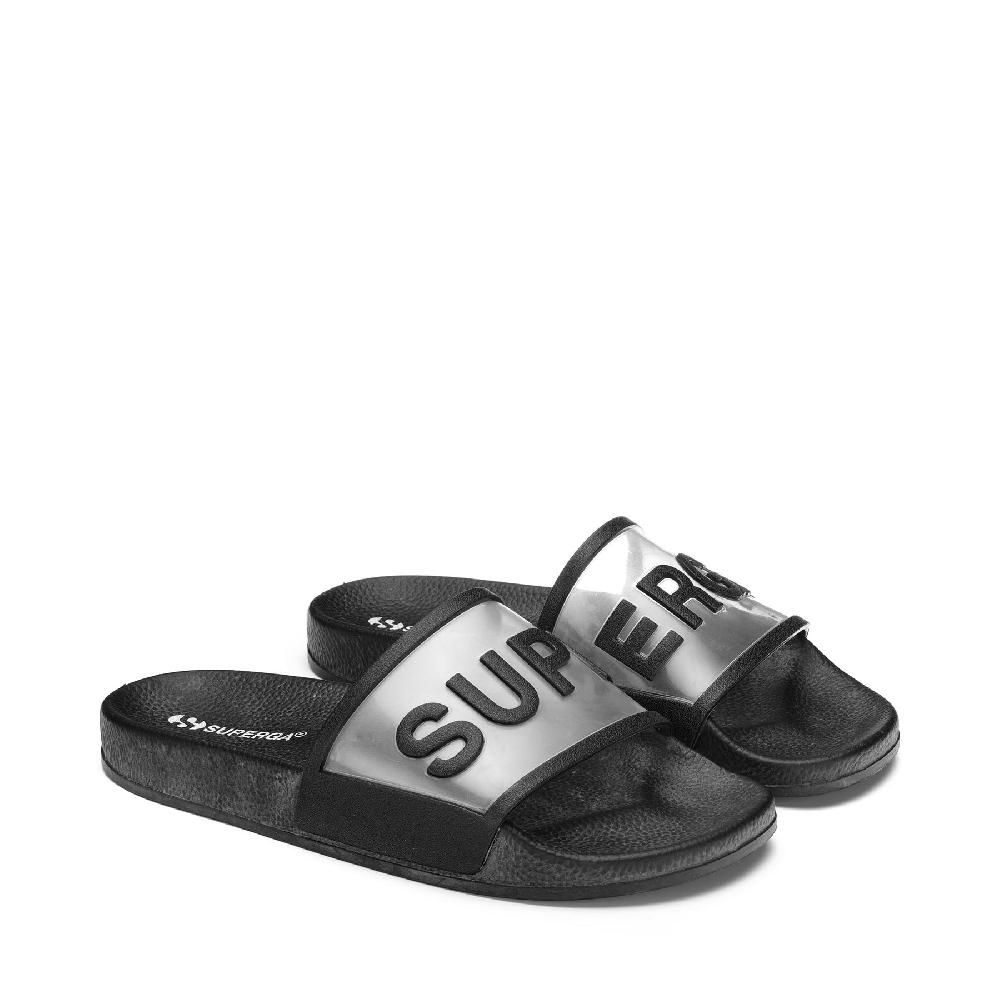 Superga 1908 SLIDES CLEAR IDENTITYBLACK Offerte