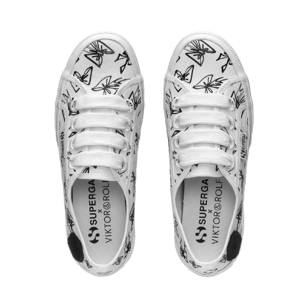 Superga 2750 PRINT BOWWHITE-BLACK Vendite Flash