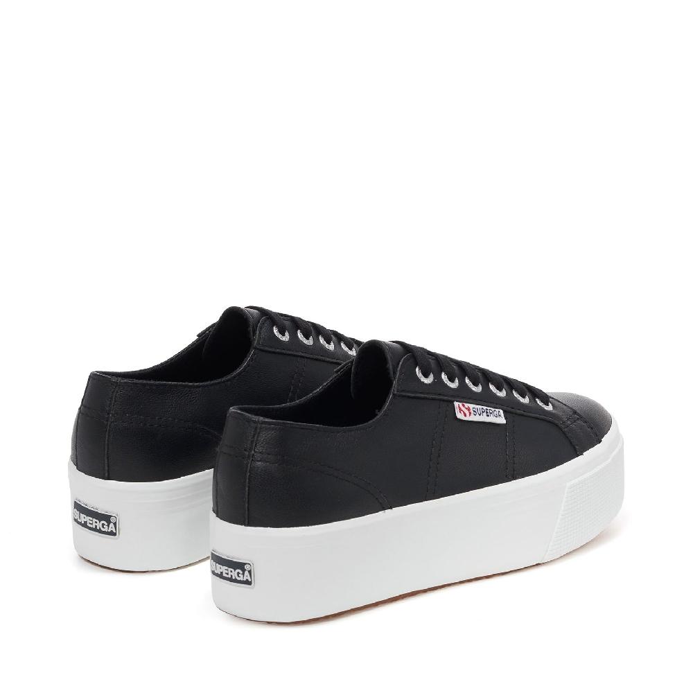 Superga 2790 NAPPABLACK-WHITE Qualità