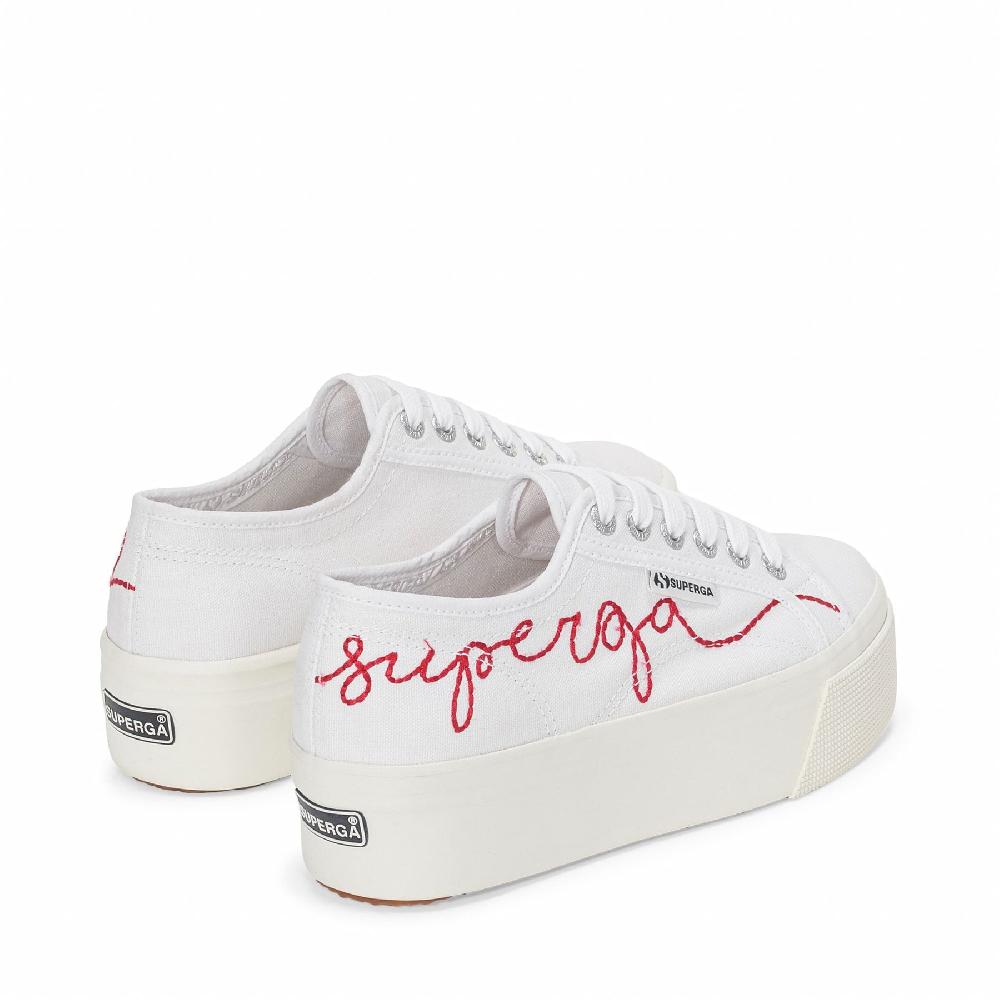 Superga 2790 RED EMBROIDERYWHITE-RED FLAME FAVORIO Promozione Limitata