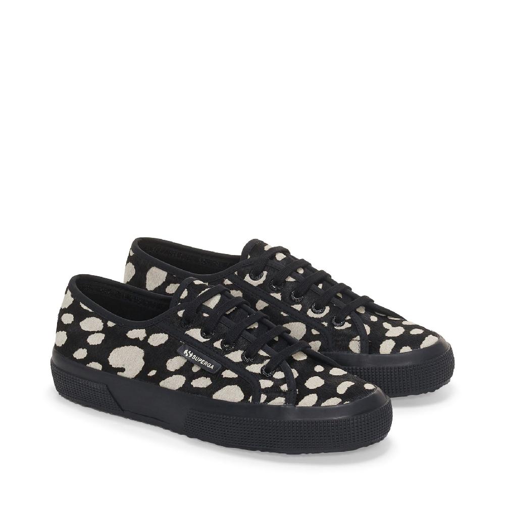 Superga 2750 DK DALMATIAN CALF HAIRBLACK-BEIGE Fino Al -60%