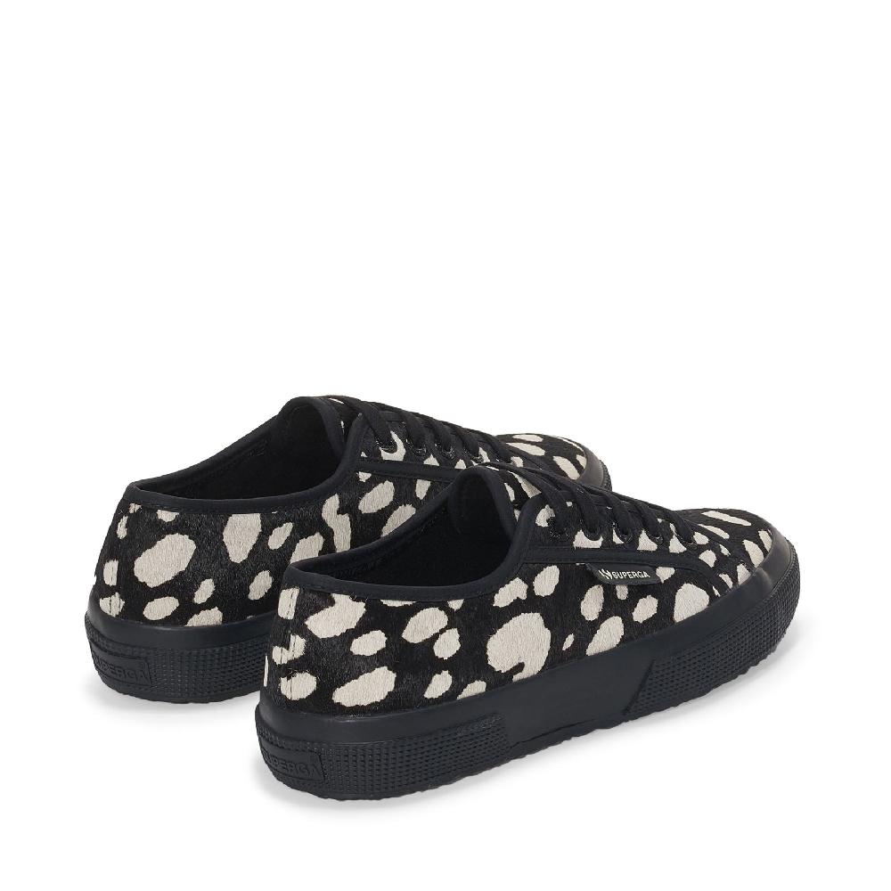 Superga 2750 DK DALMATIAN CALF HAIRBLACK-BEIGE Fino Al -60%