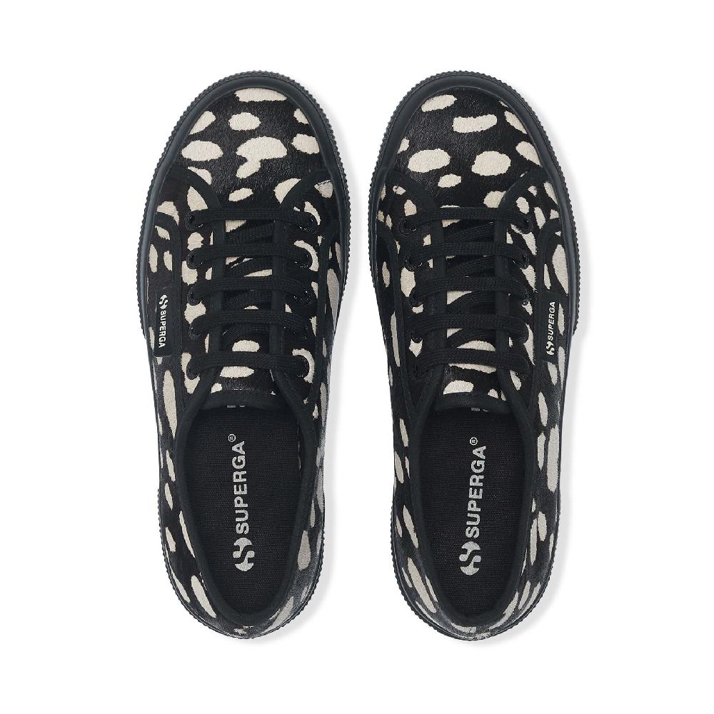 Superga 2750 DK DALMATIAN CALF HAIRBLACK-BEIGE Fino Al -60%