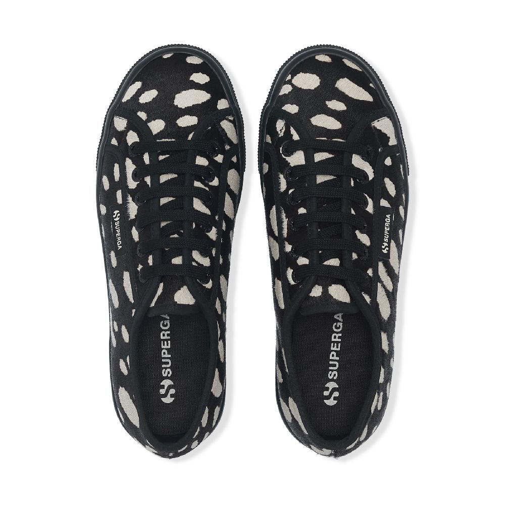 Superga 2790 DK DALMATIAN CALF HAIRBLACK-BEIGE Shopping Online