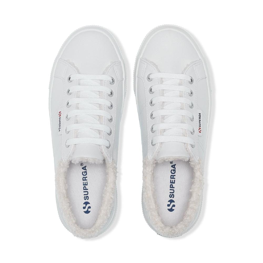 Superga 2740 PLATFORM VEGAN MATERIALWHITE ICE Convenienza