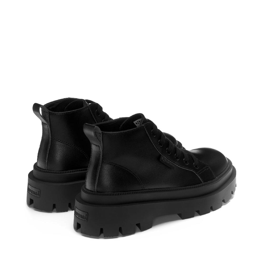 Superga 3052 ALPINA APEX MID VEGAN MATERIALTOTAL BLACK Italia
