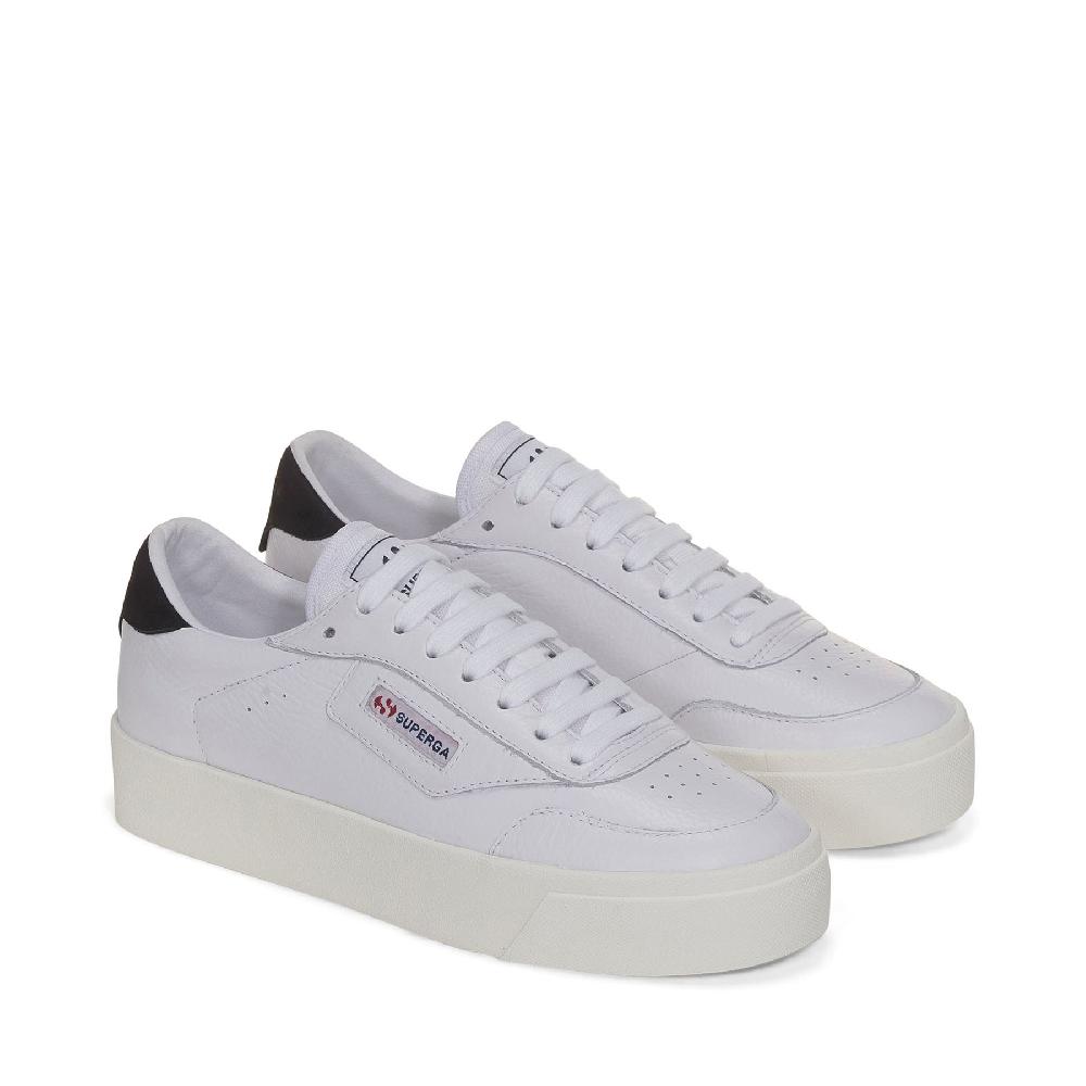 Superga 3854 COURT PLATFORMWHITE-BRISTOL BLACK-FAVORIO Qualità