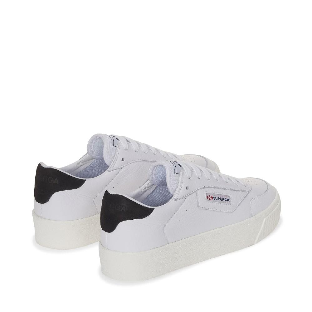 Superga 3854 COURT PLATFORMWHITE-BRISTOL BLACK-FAVORIO Qualità