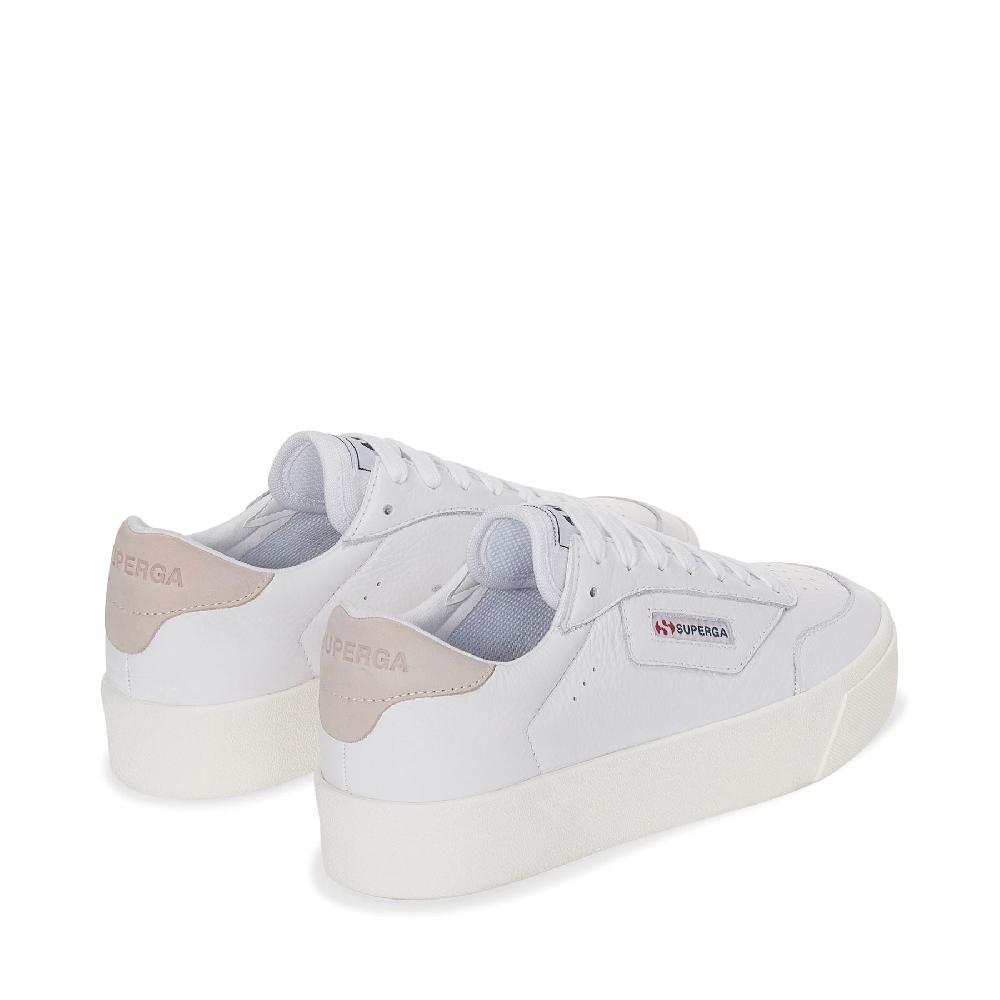 Superga 3854 COURT PLATFORMWHITE-VIOLET HUSHED-FAVORIO Vendita