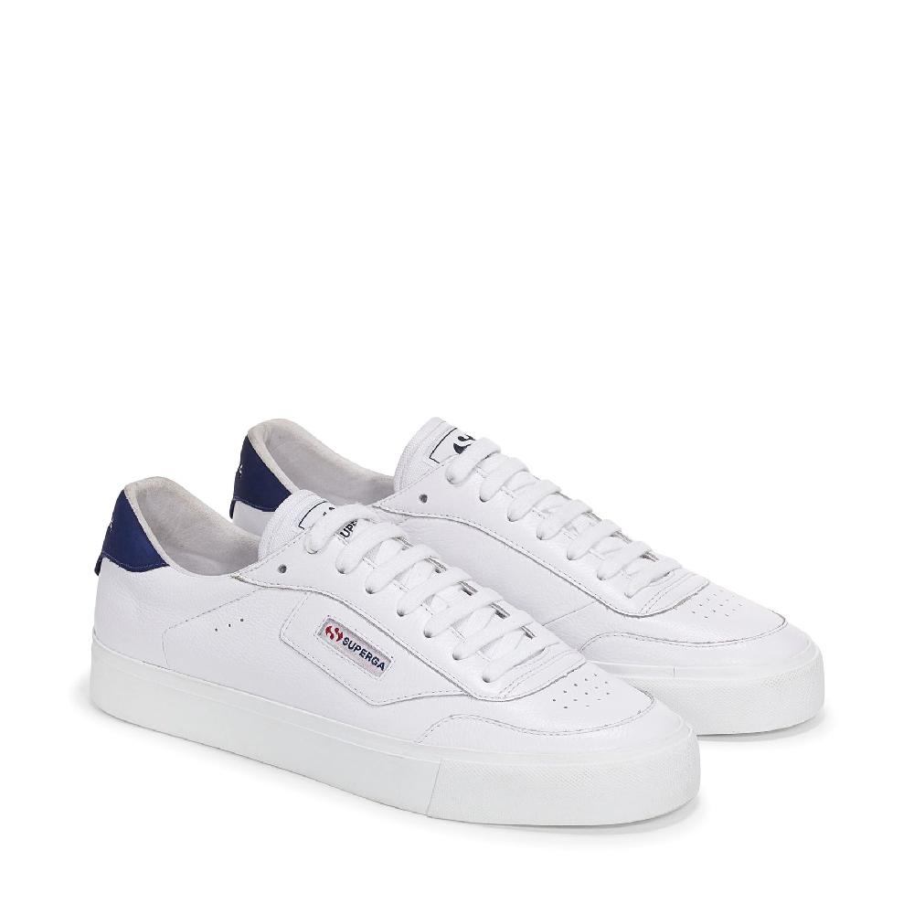 Superga 3843 COURTWHITE-BLUE SPECTRUM Qualità Garantita