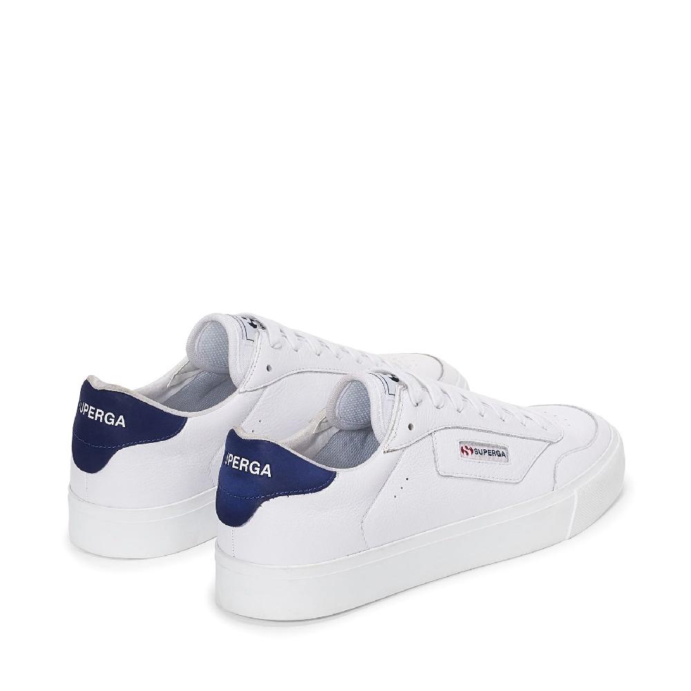 Superga 3843 COURTWHITE-BLUE SPECTRUM Qualità Garantita