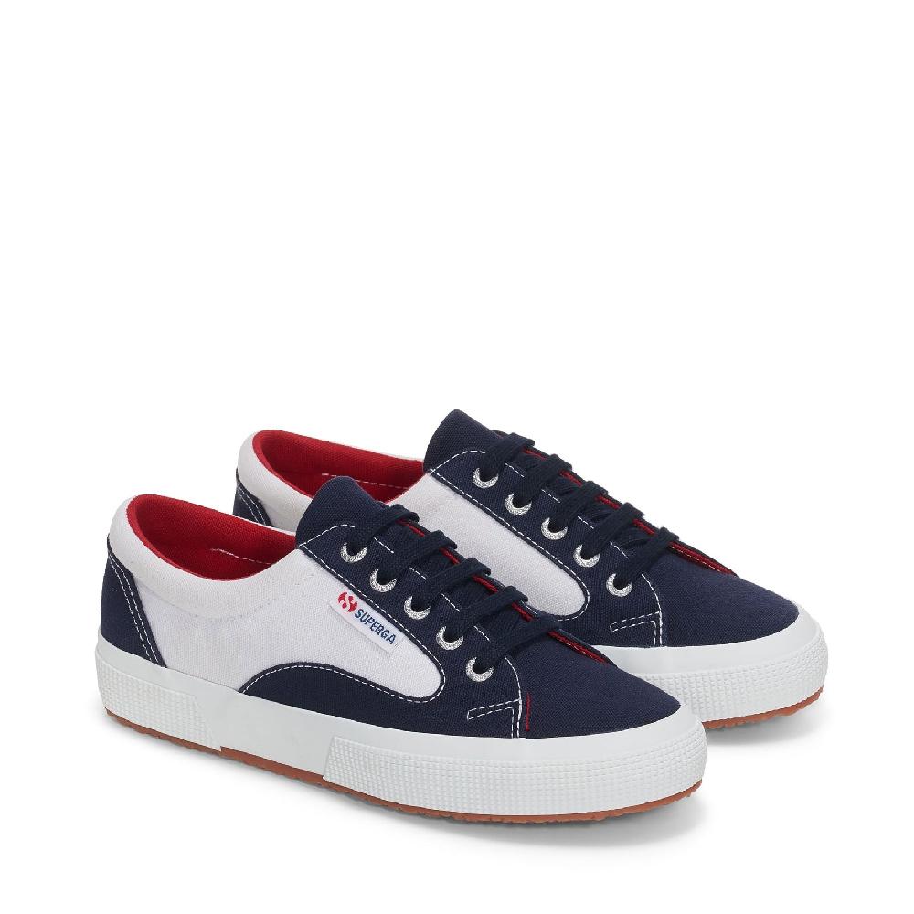 Superga 2750 BLOCKSWHITE-NAVY-RED Shopping Online