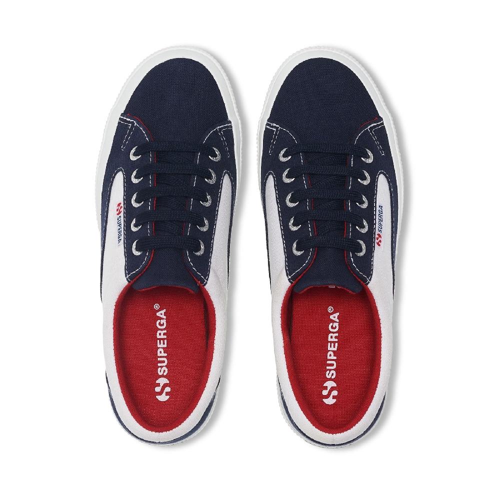 Superga 2750 BLOCKSWHITE-NAVY-RED Shopping Online