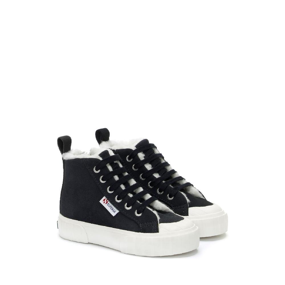 Superga 2696 KIDS STRIPE SUEDEBLUE GREY DK-FAVORIO Convenienza
