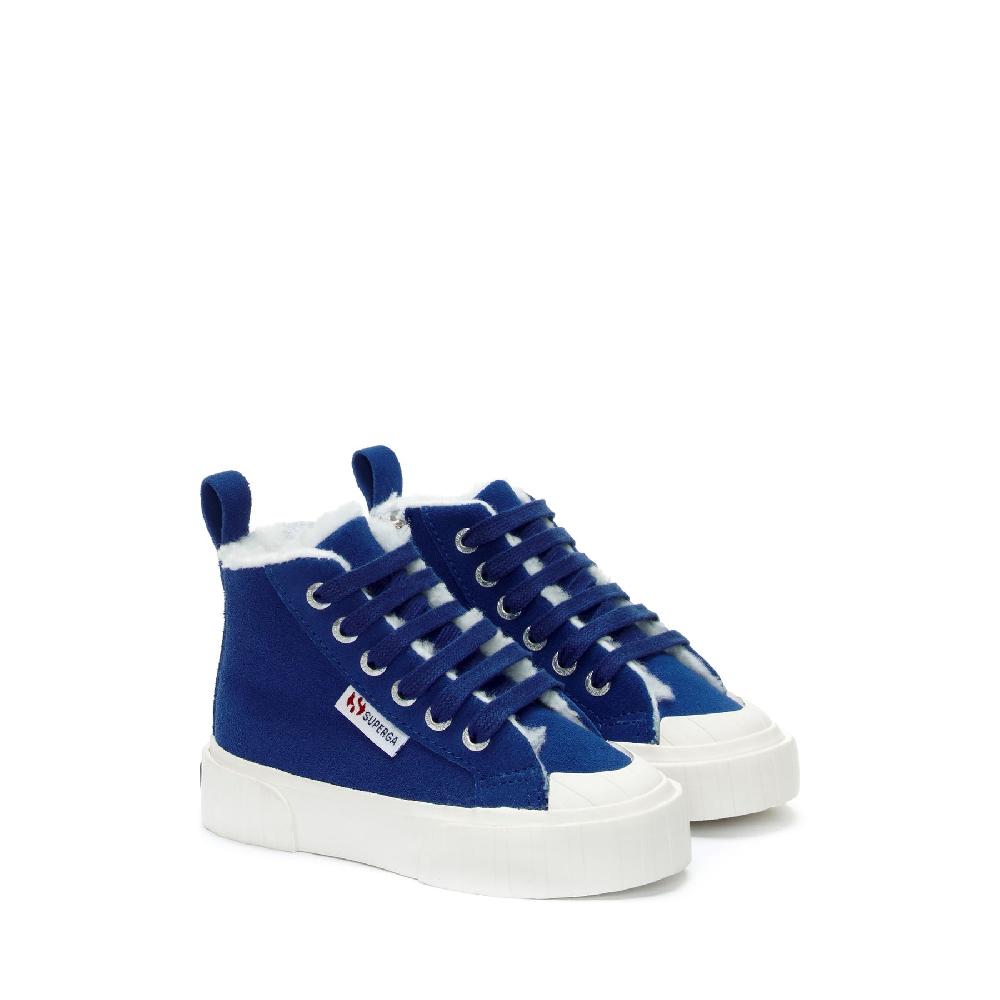 Superga 2696 KIDS STRIPE SUEDEBLUE ROYAL-FAVORIO Novità