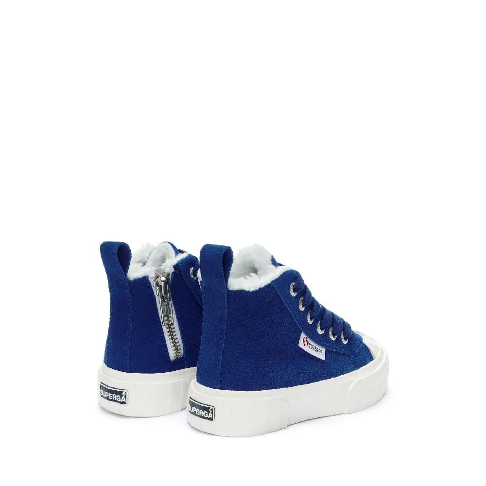 Superga 2696 KIDS STRIPE SUEDEBLUE ROYAL-FAVORIO Novità