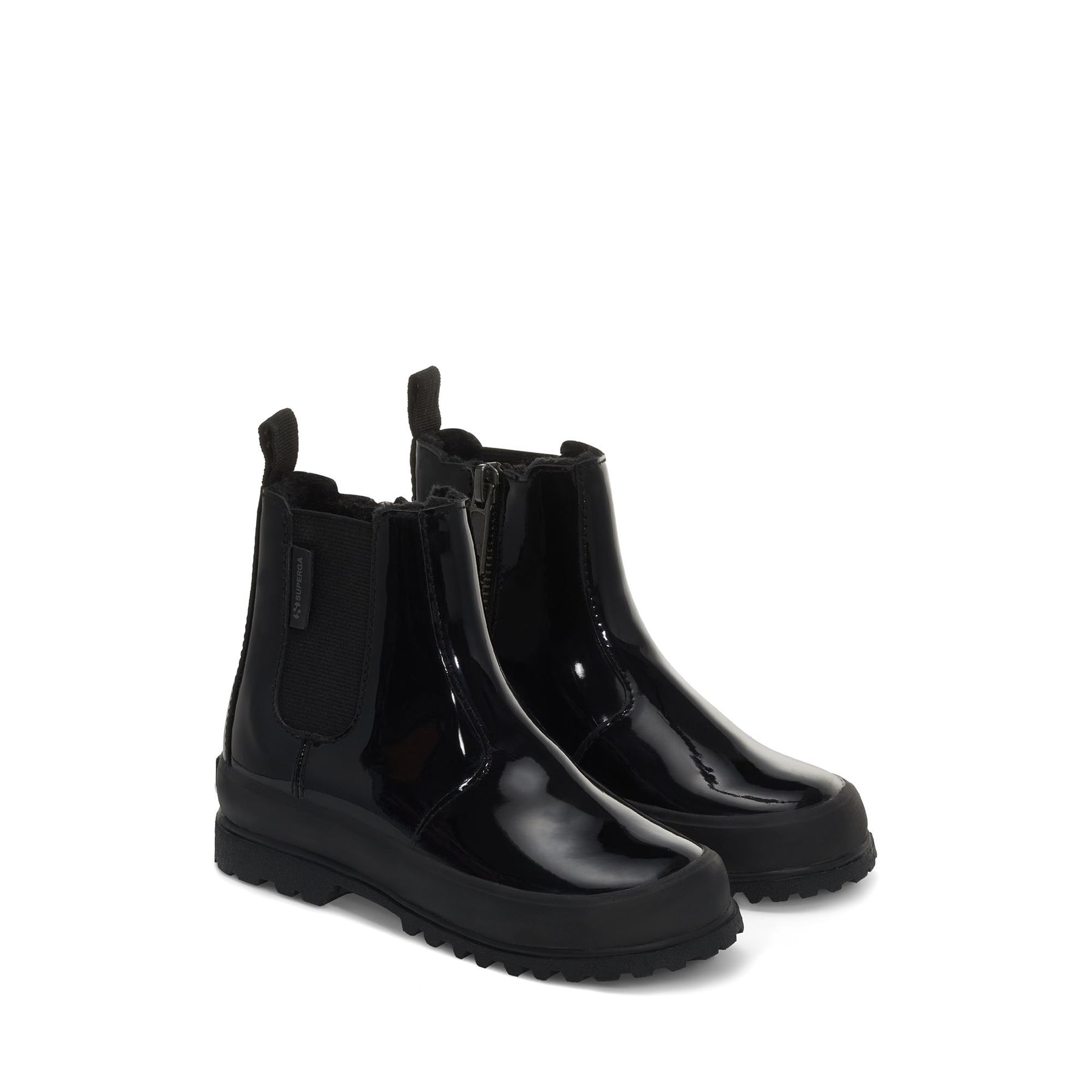Superga 2666 KIDS ALPINA SHINY SYNTHETICTOTAL BLACK Online