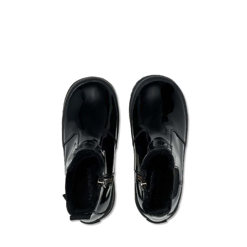 Superga 2666 KIDS ALPINA SHINY SYNTHETICTOTAL BLACK Online