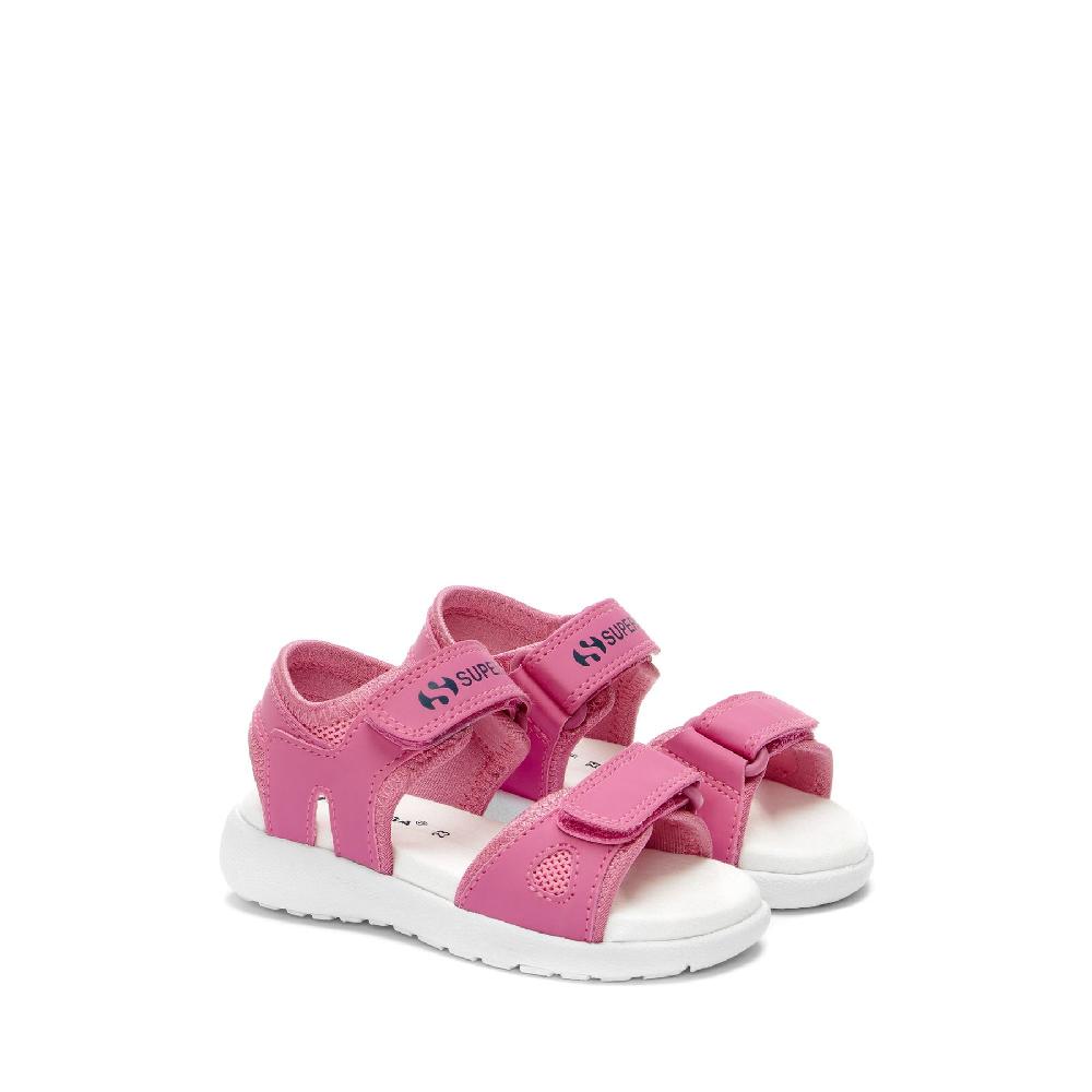 Superga 3999 KIDS SYNTHETIC MATERIALPINK FUCHSIA-WHITE Qualità Garantita