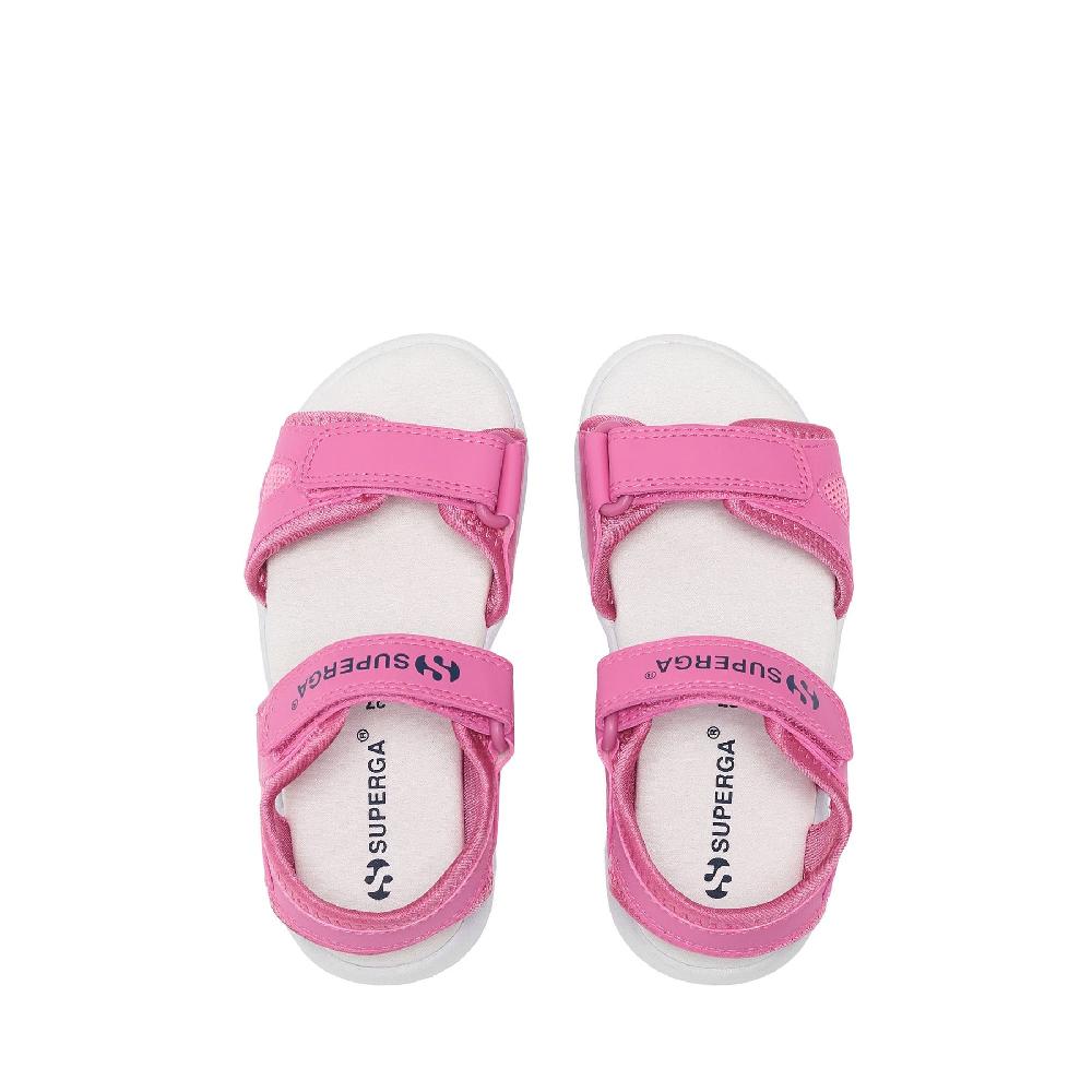 Superga 3999 KIDS SYNTHETIC MATERIALPINK FUCHSIA-WHITE Qualità Garantita