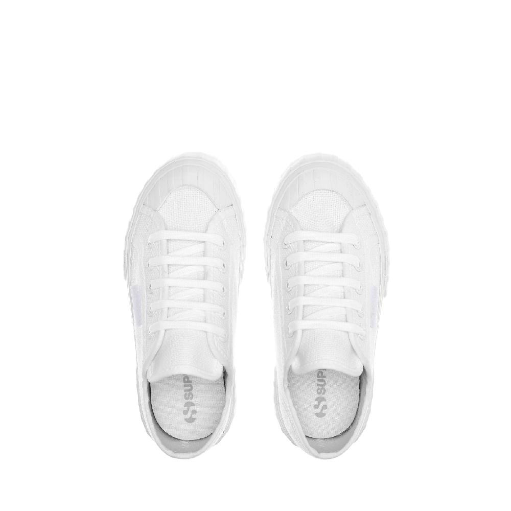 Superga 2630 KIDS STRIPETOTAL WHITE Saldi