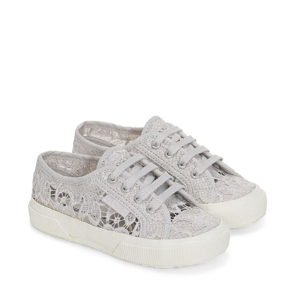Superga 2750 KIDS MACRAMEGREY SILVER-FAVORIO Saldi