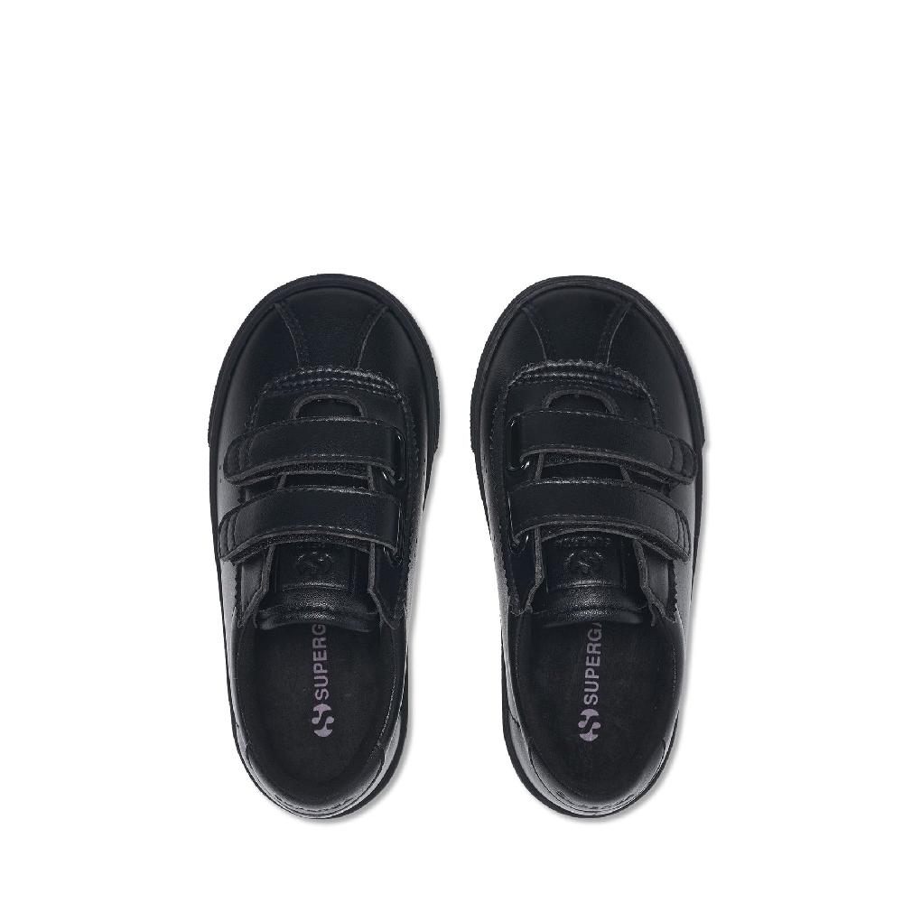 Superga 2843 KIDS CLUB S STRAPS VEGAN MATERIALTOTAL BLACK Qualità Garantita