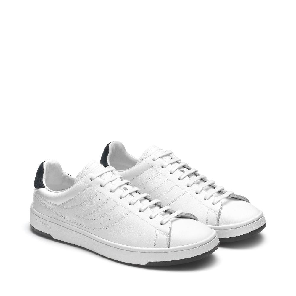 Superga 4833 LENDL MATCHWHITE-BLUE GREY DK Vendita Calda