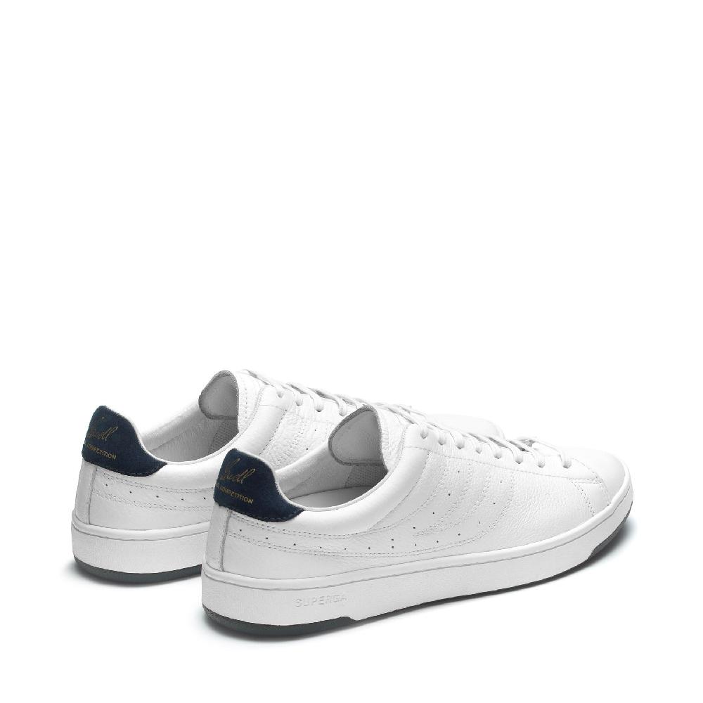 Superga 4833 LENDL MATCHWHITE-BLUE GREY DK Vendita Calda