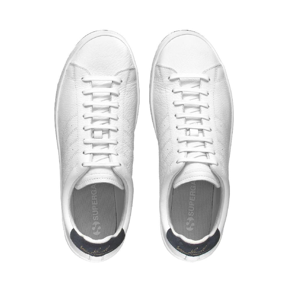 Superga 4833 LENDL MATCHWHITE-BLUE GREY DK Vendita Calda
