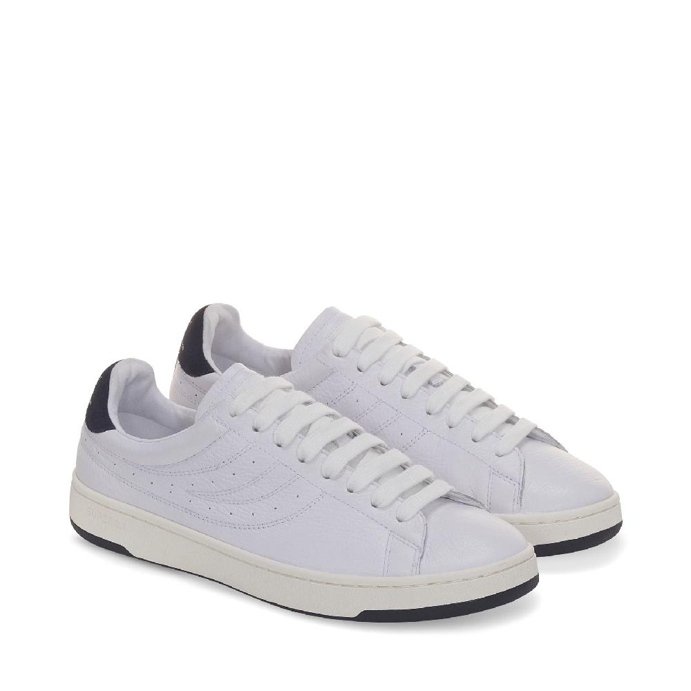 Superga 4833 LENDL MATCHWHITE-WHITE AVORIO-NAVY Vendita Economica
