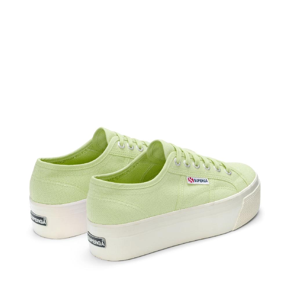 Superga 2790 PLATFORMGREEN PRIMROSE-F AVORIO Consegna Veloce