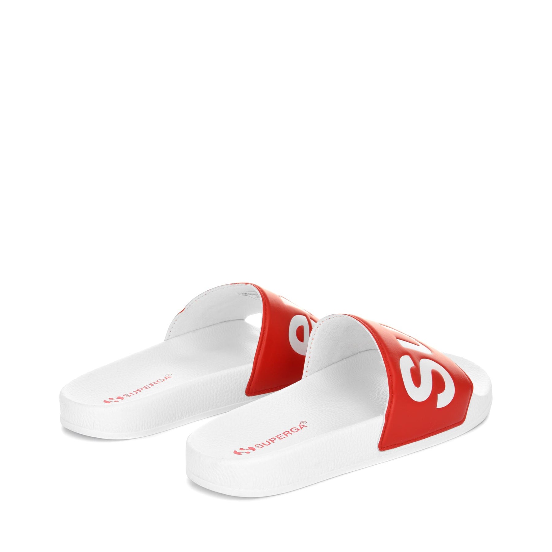 Superga 1908 SLIDES POLYSOFTWHITE-RED Saldi