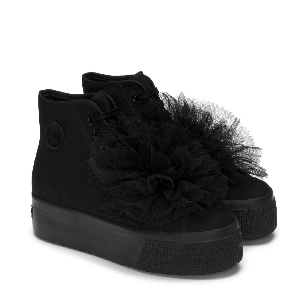 Superga 2708 HI TOP COCKADETOTAL BLACK Vendite Flash