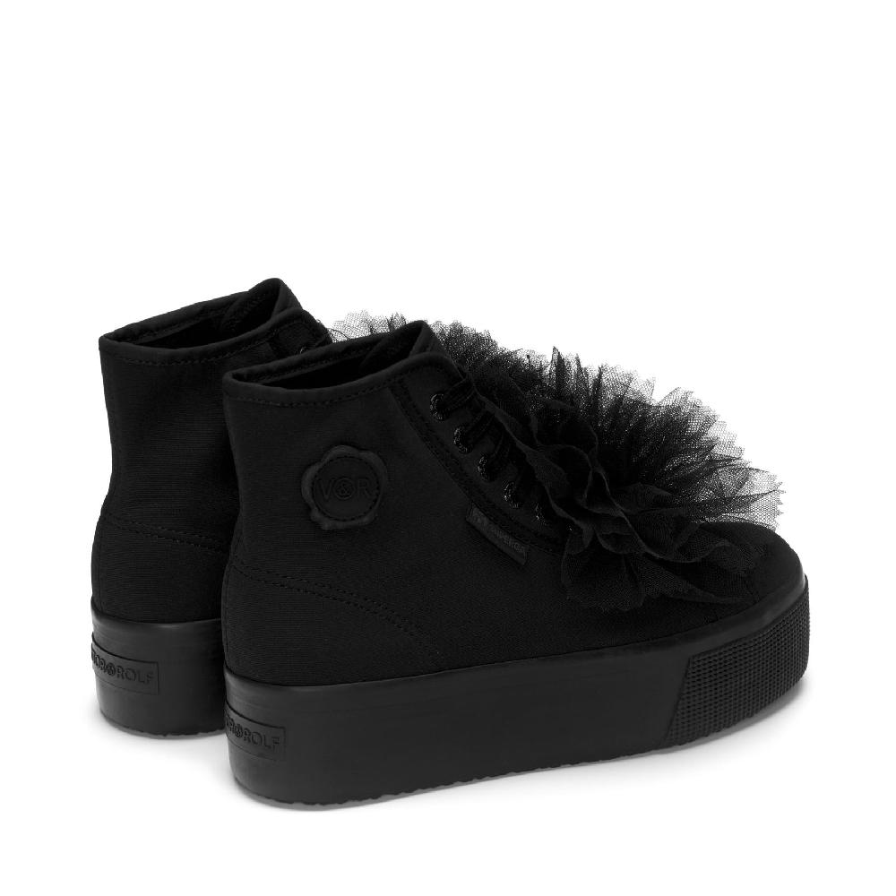 Superga 2708 HI TOP COCKADETOTAL BLACK Vendite Flash