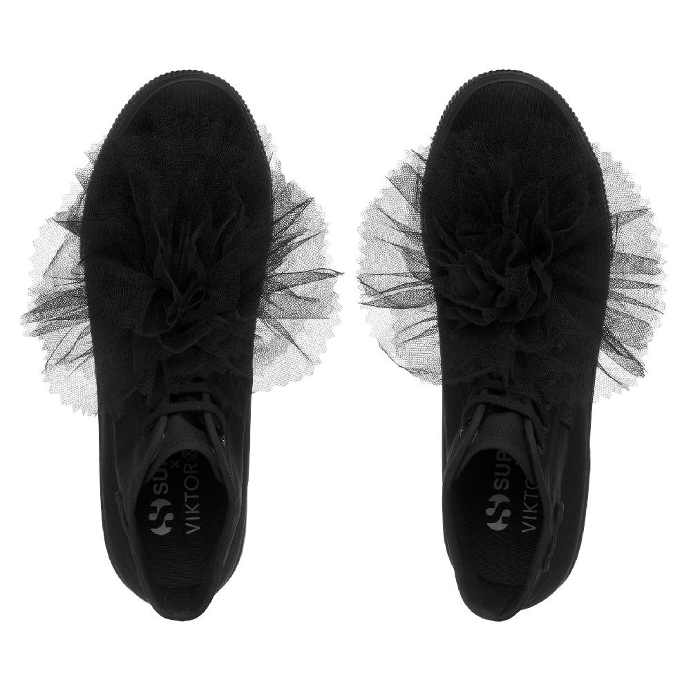 Superga 2708 HI TOP COCKADETOTAL BLACK Vendite Flash