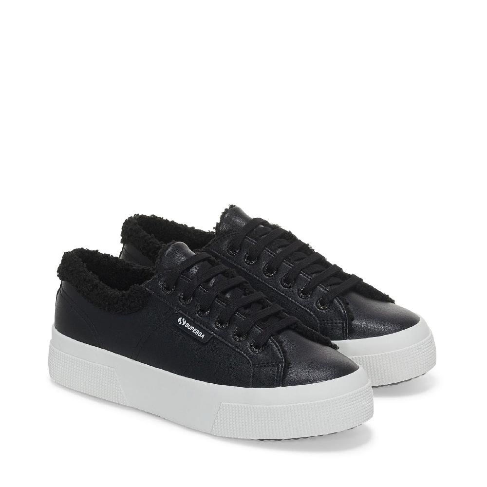 Superga 2740 PLATFORM VEGAN MATERIALBLACK 2025