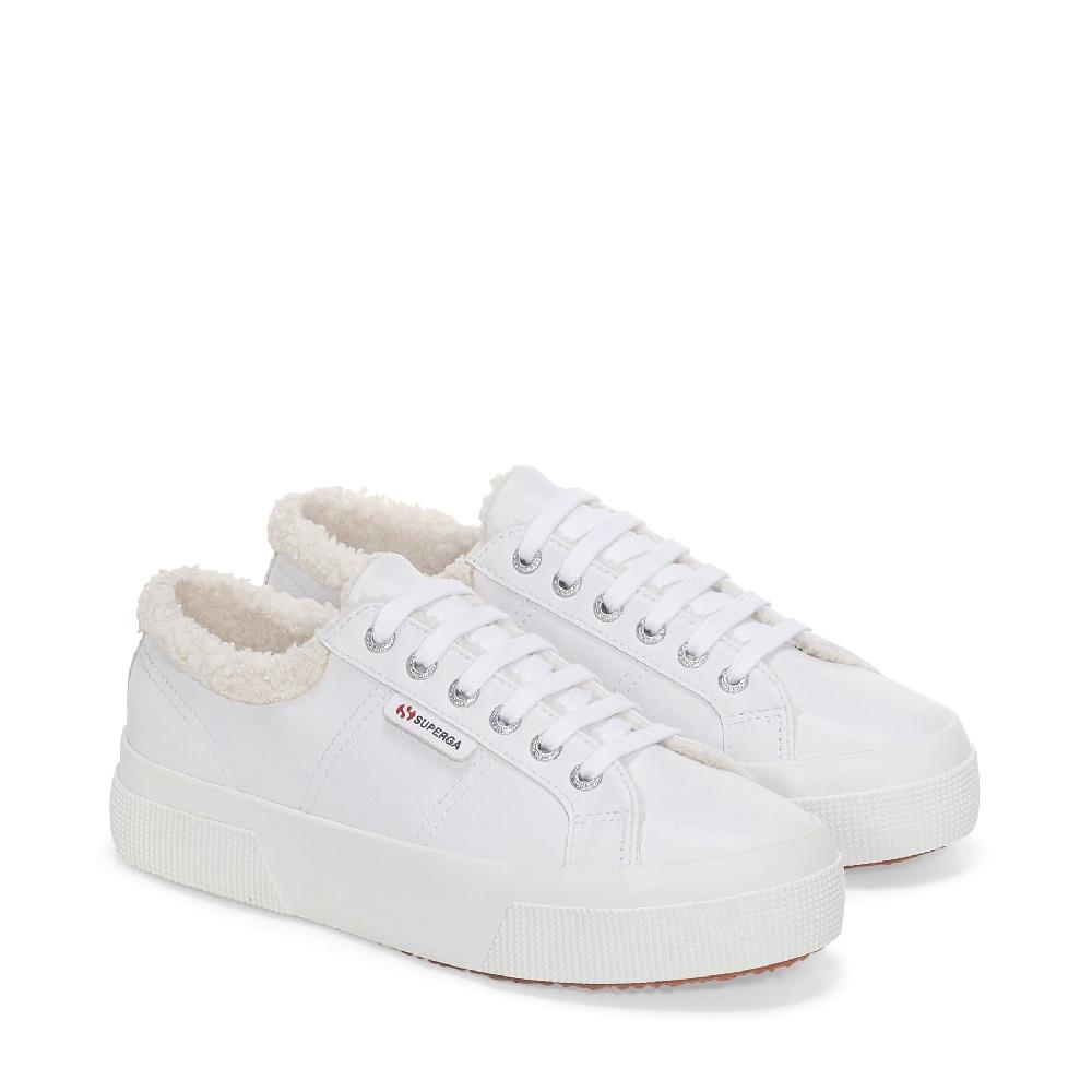 Superga 2740 PLATFORM VEGAN MATERIALWHITE ICE Italy