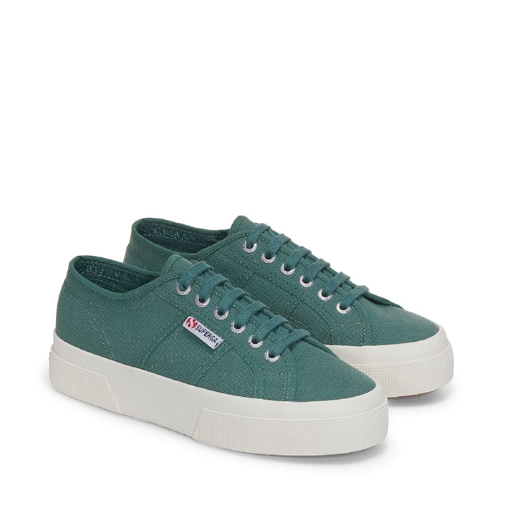 Superga 2740 PLATFORMGREEN DUSTY-FAVORIO Acquista Ora