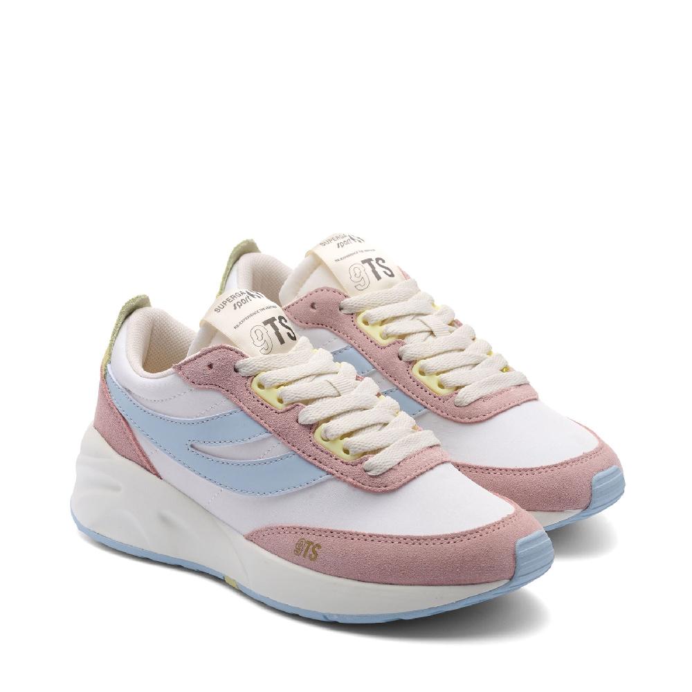 Superga 4089 TRAINING 9TS SLIMPINK ISH-GREY LILLA-SUNNY LIME-WHITE AVORIO Negozio online di fabbrica