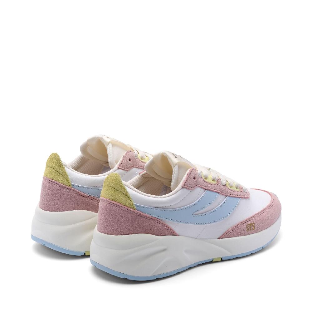 Superga 4089 TRAINING 9TS SLIMPINK ISH-GREY LILLA-SUNNY LIME-WHITE AVORIO Negozio online di fabbrica