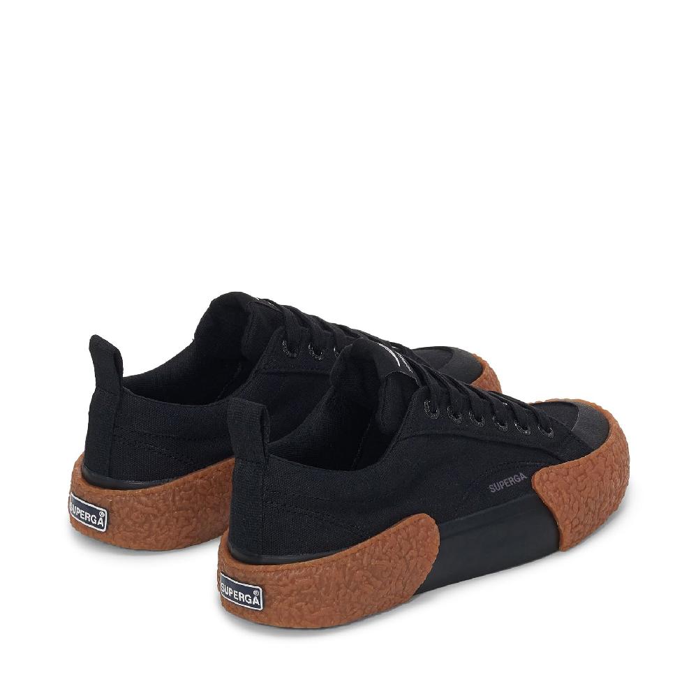 Superga 2660 STRIPE BIG BUMPERSBLACK-GUM Shopping online