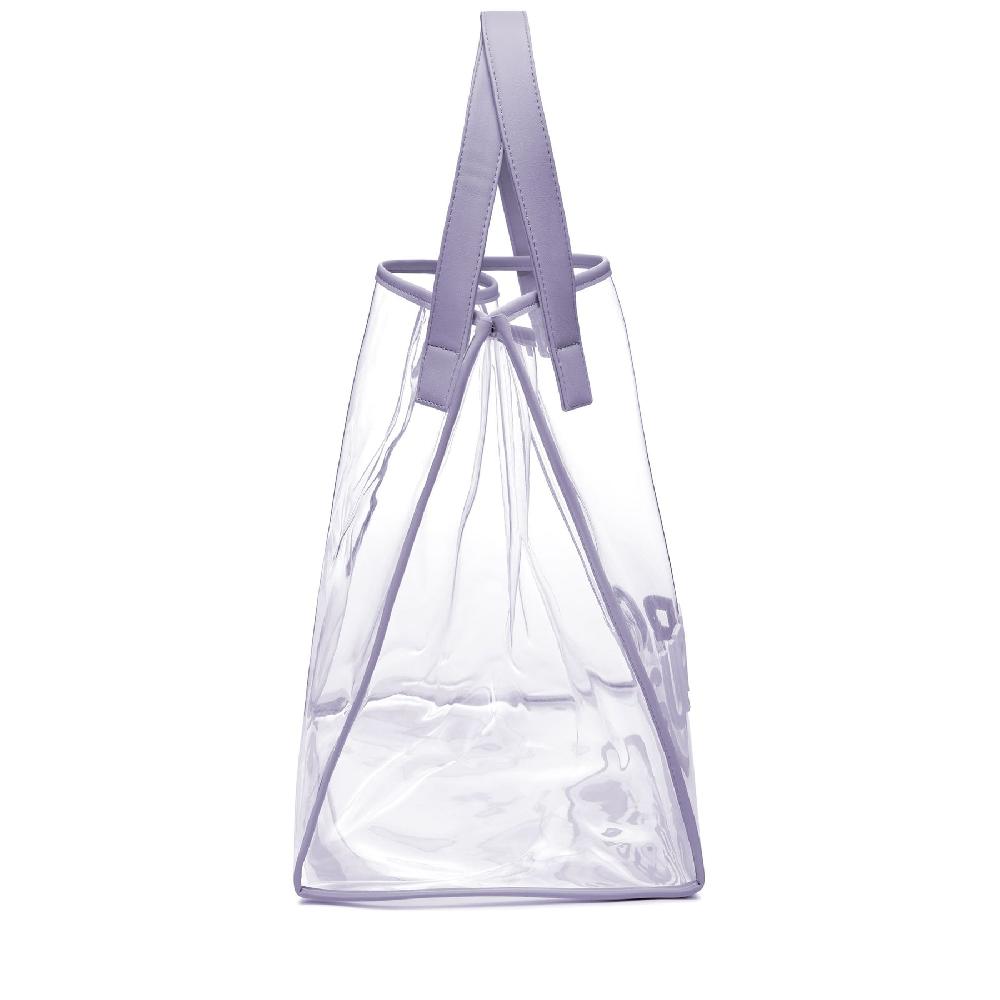 Superga TRANSPARENT SHOPPING BAGGREY LILLA Vendite stagionali