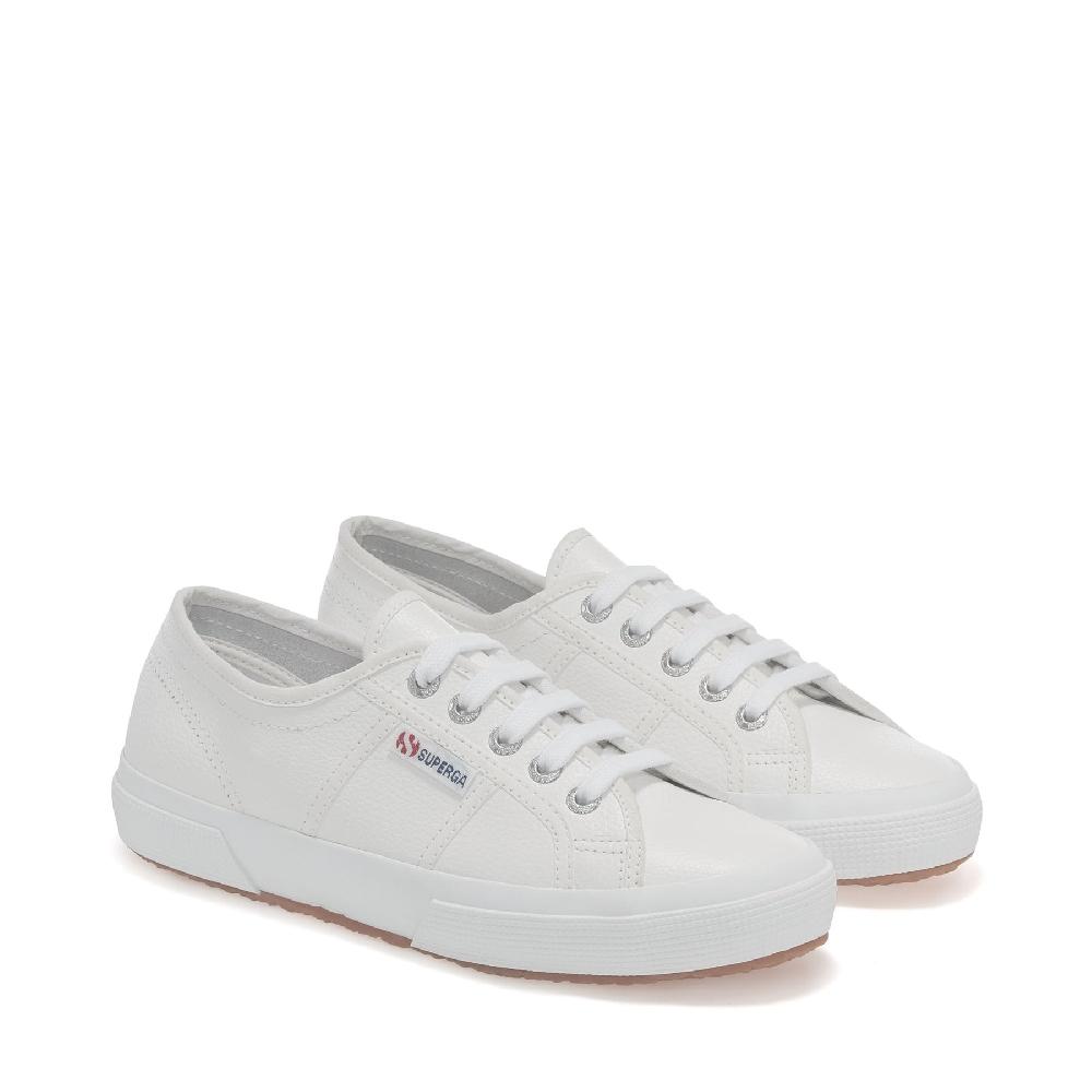 Superga 2750 TUMBLED LEATHERWHITE Offerta Pasqua