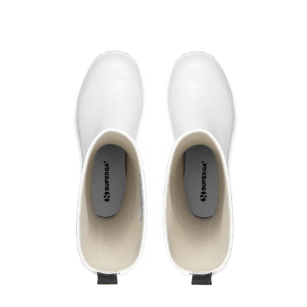 Superga 799 RUBBER BOOTS LETTERINGWHITE Offerta per la Festa della Mamma