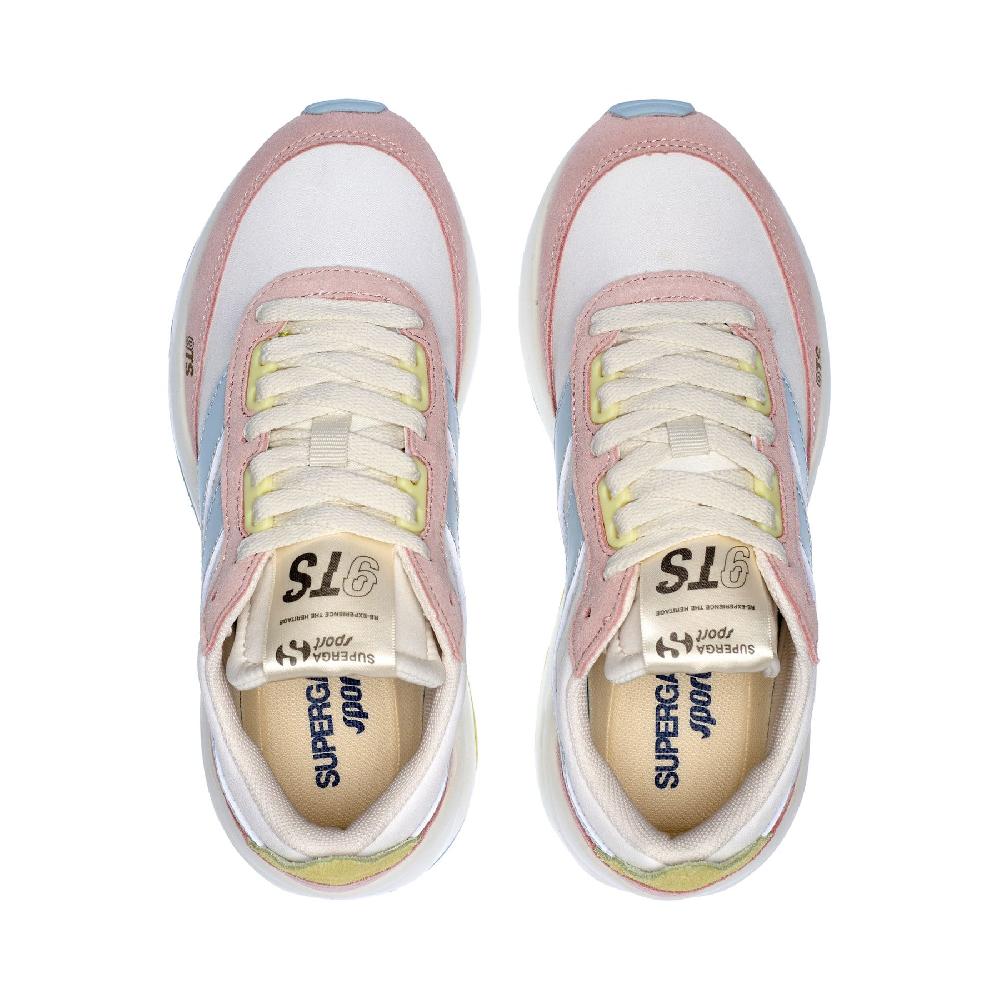 Superga 4089 TRAINING 9TS SLIMPINK ISH-GREY LILLA-SUNNY LIME-WHITE AVORIO Latest stili