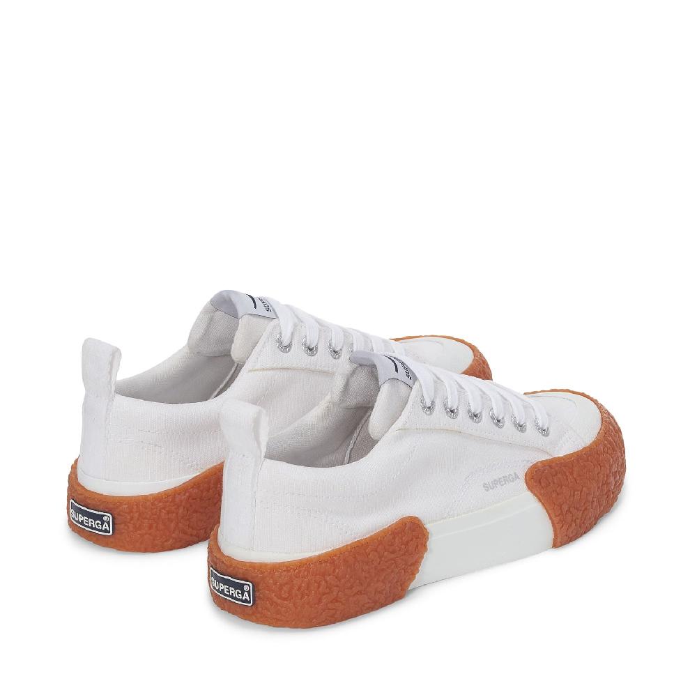 Superga 2660 STRIPE BIG BUMPERSWHITE-GUM Promozione temporanea