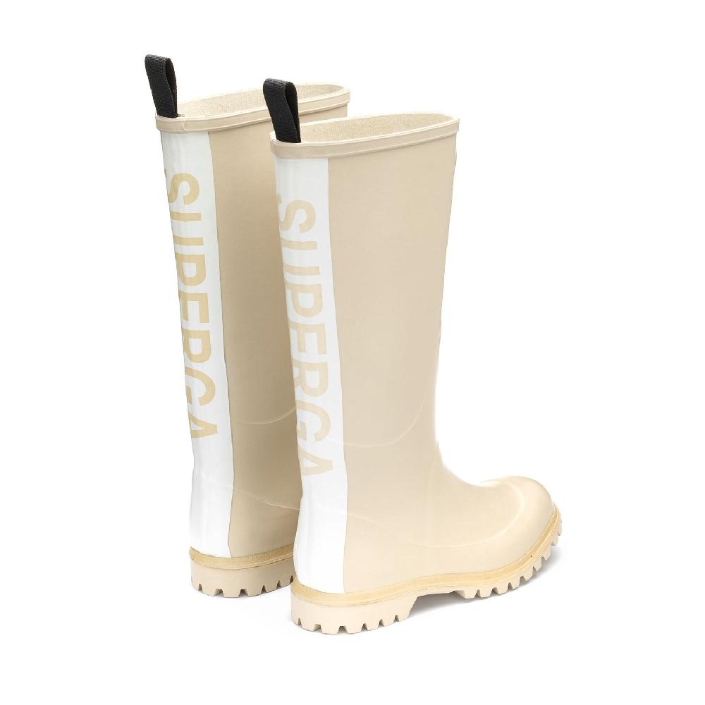 Superga 799 RUBBER BOOTS LETTERINGBEIGE SEMOLINA Super sconto